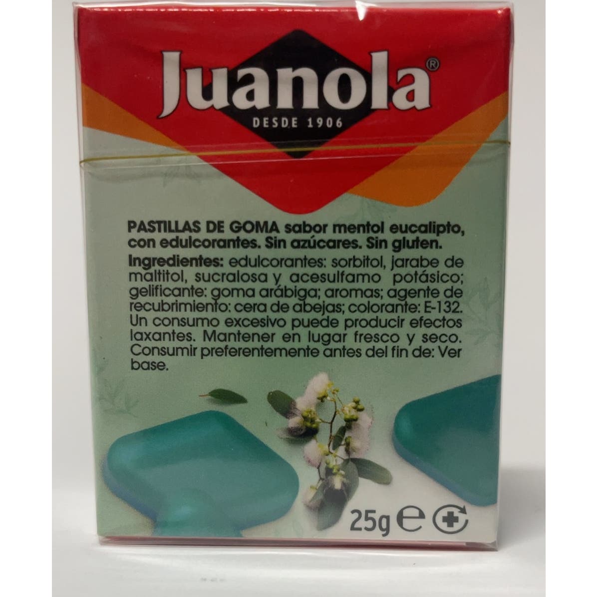 Juanola® perlas sabor mentol eucalipto 25g