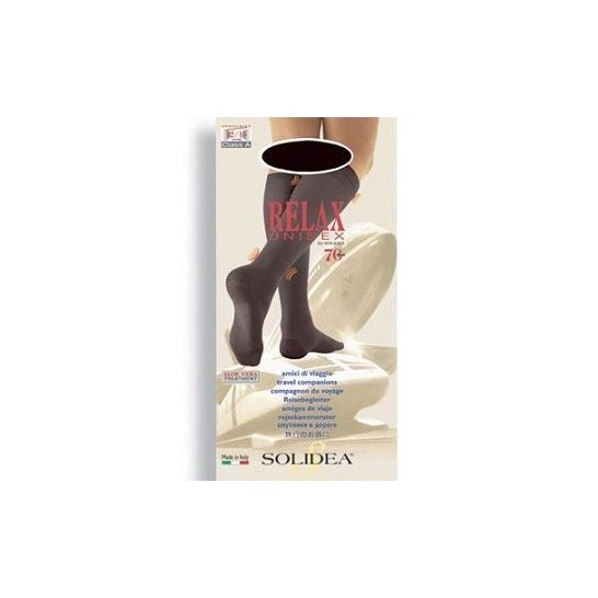 Solidea Relax 70den Calcetín Unisex Blanco Talla 1S 1 Par