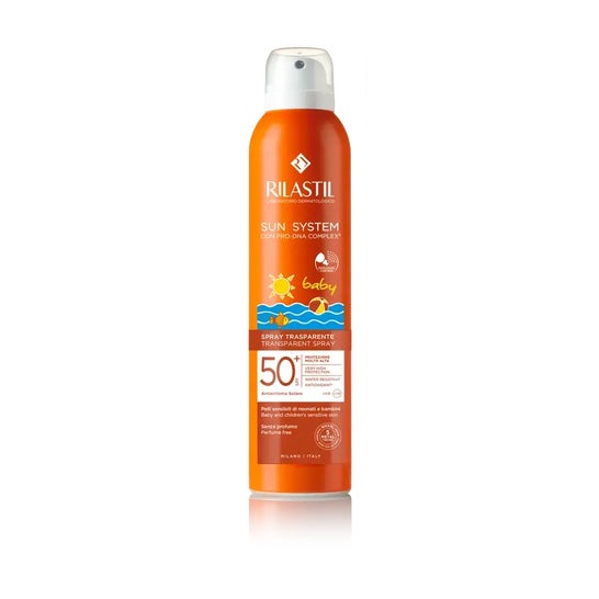 Rilastil Sun System Baby Spray Solar Corporal Transparente SPF50+ 200ml
