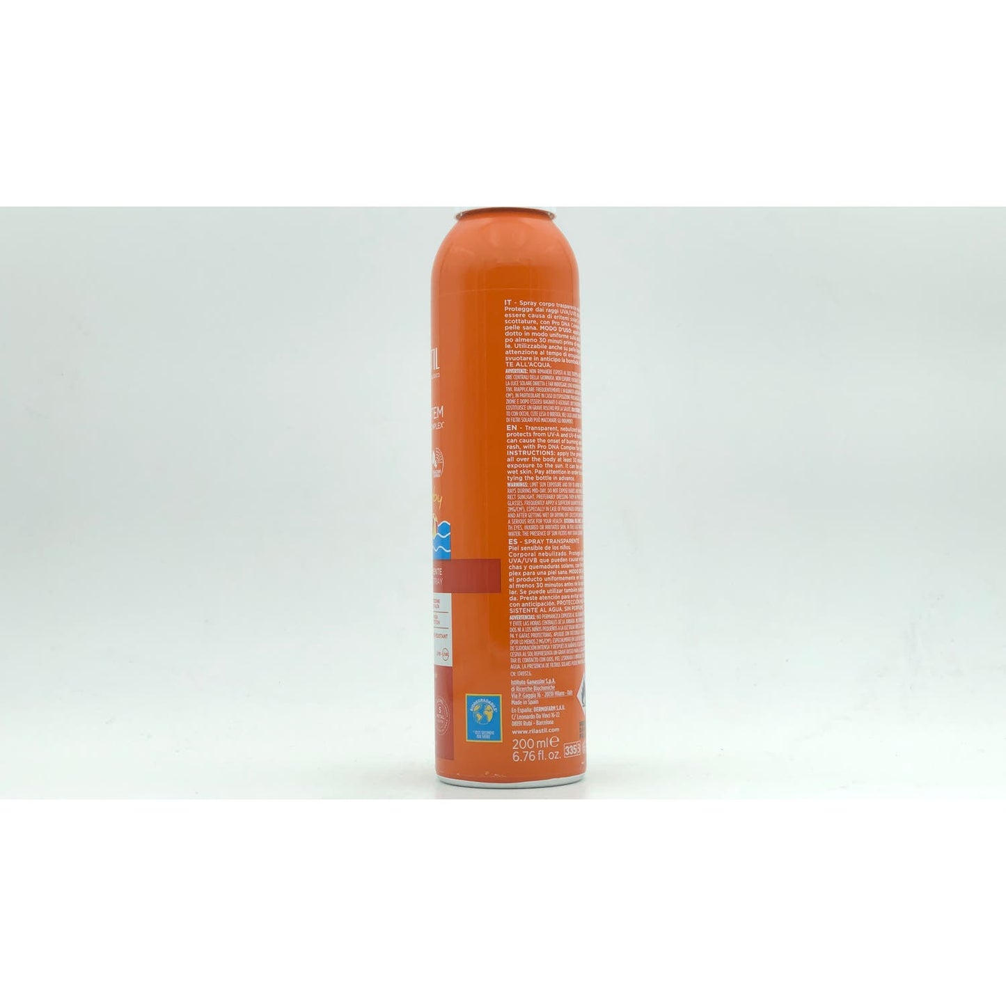 Rilastil Sun System Baby Spray Solar Corporal Transparente SPF50+ 200ml