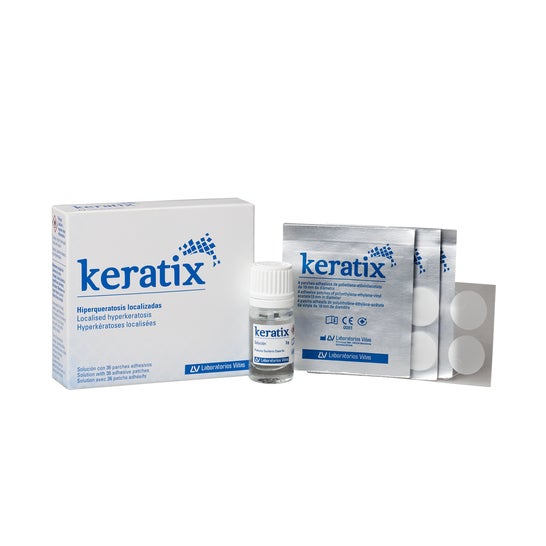 Keratix Solución + 36 Parches de 19 mm