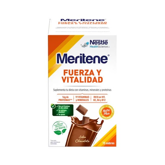 Meritene Fuerza y Vitalidad Batido Chocolate 15 sobres