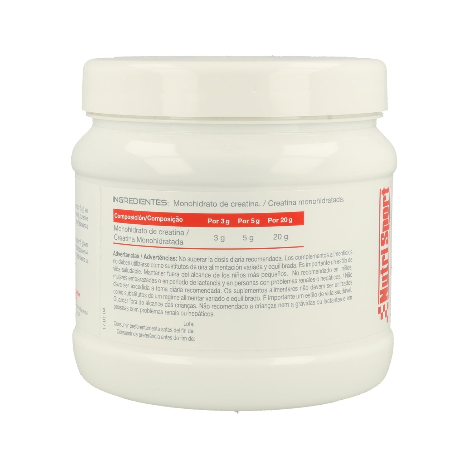 Nutrisport Creatina CN 400 Monohidrato en Polvo 400g