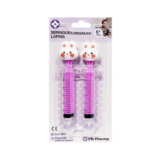 L2N Baby Jeringas Lavado Nasal Rabbit 2uds