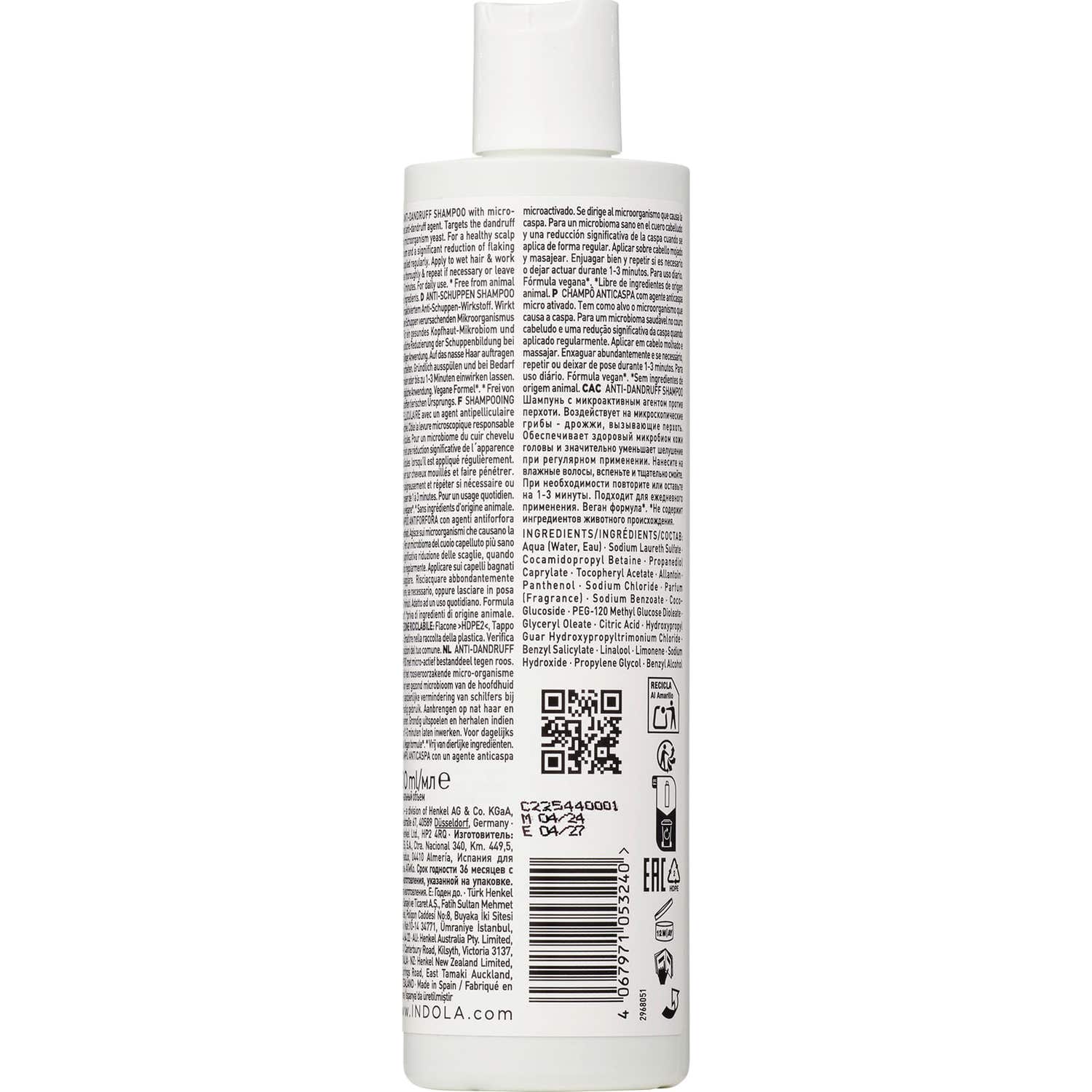 Indola Champú anticaspa equilibrante 300ml