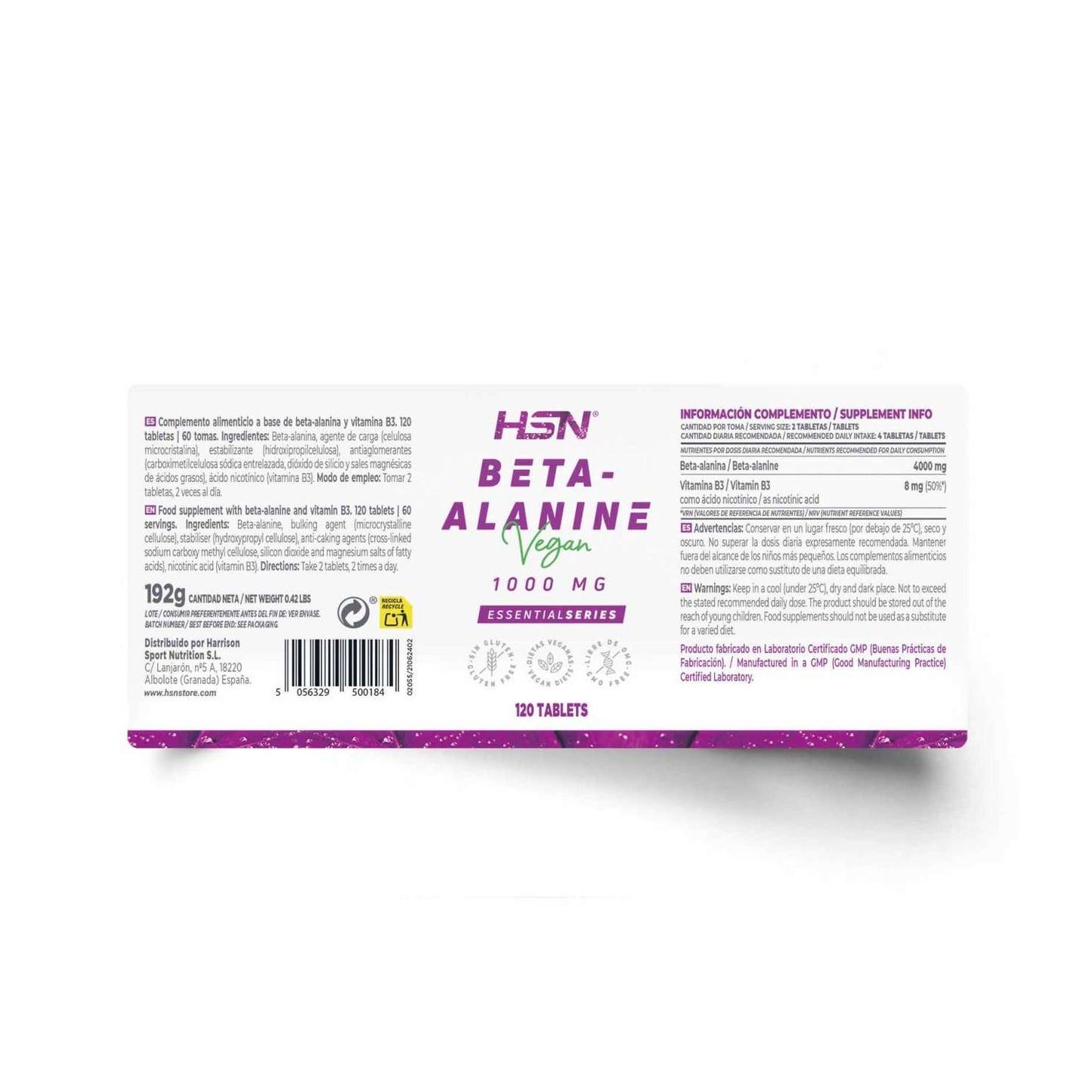 HSN Beta-Alanina 1000mg 120comp