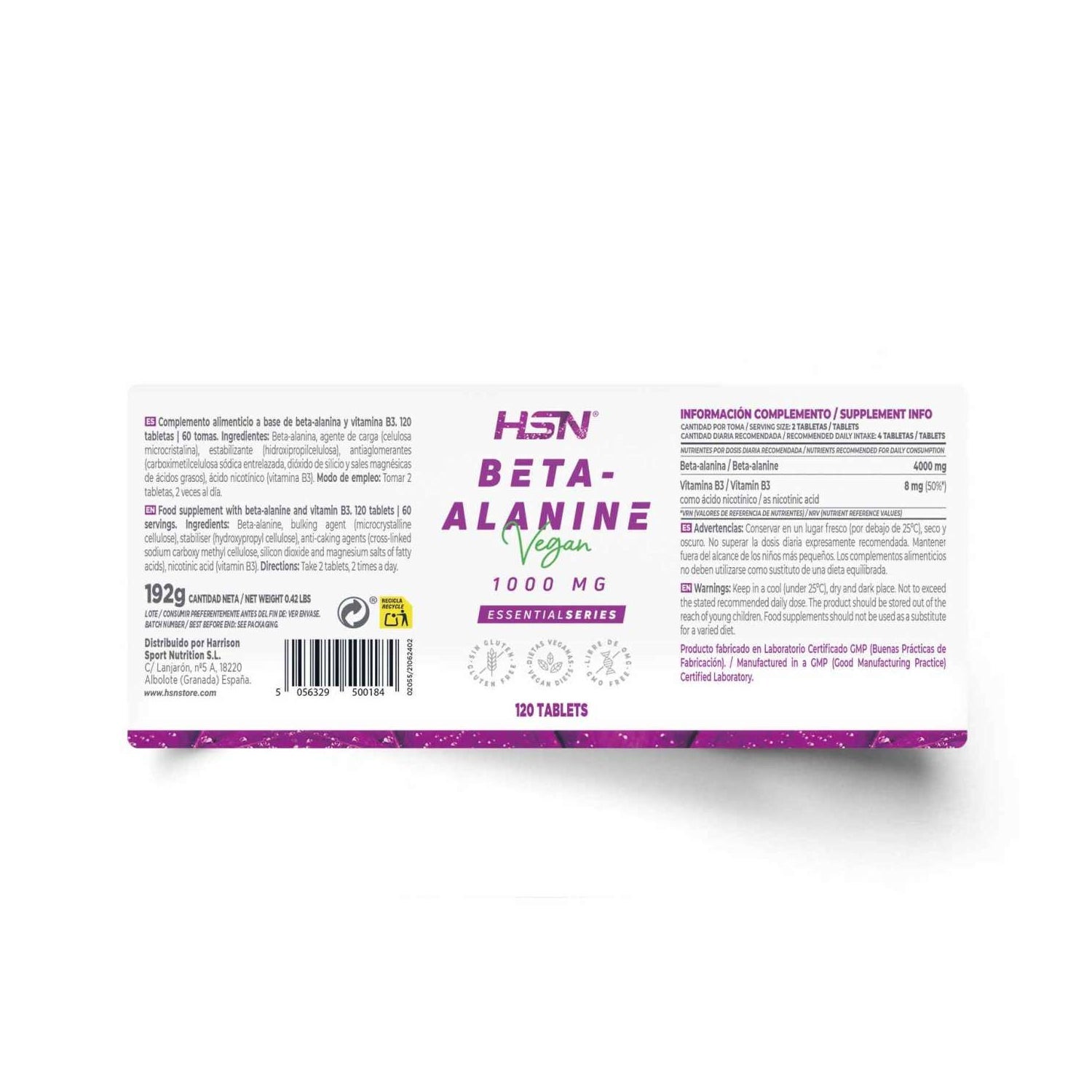 HSN Beta-Alanina 1000mg 120comp