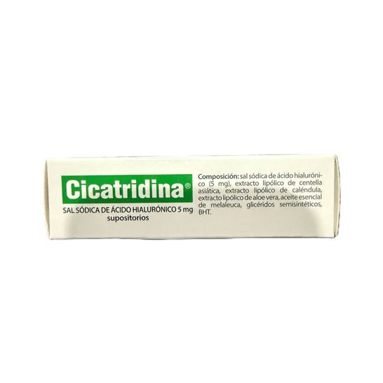 Cicatridina Supositorios 10uds