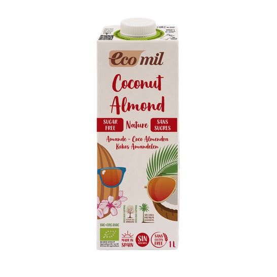 Ecomil Bebida Ecológica de Coco y Almendra Bio 1 L