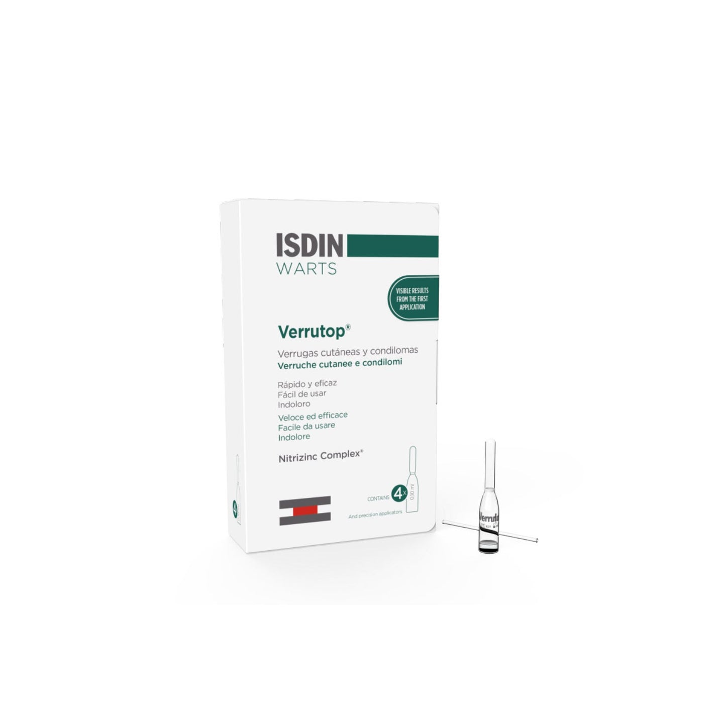 ISDIN Warts Verrutop 4x0,10ml