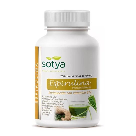 Sotya Espirulina 400 mg 200 cápsulas