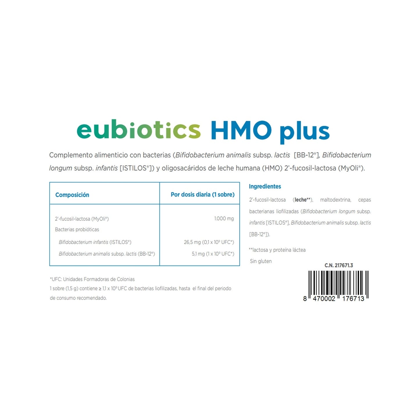 Eubiotics HMO Plus 30 sobres