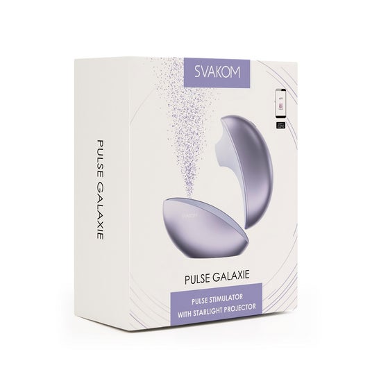 Svakom Pulse Galaxie Stimulator With Starlight Projector Lilac 1ud