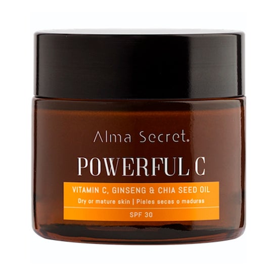Alma Secret Antiedad Iluminadora Con Vitamina C, Ginseng y Chía SPF30 50ml