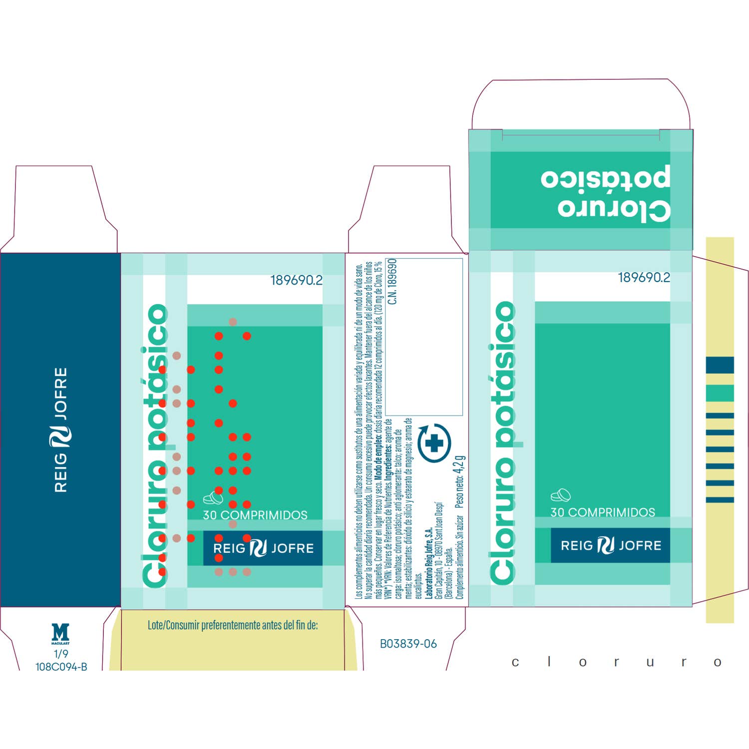 Orravan Cloruro Potasico 30 Comp