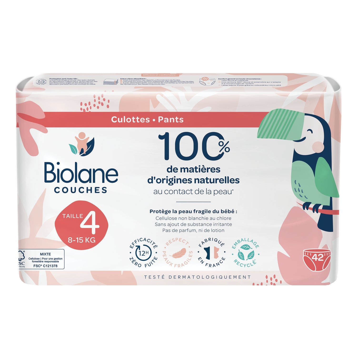 Biolane Pañales Eco Talla 4 8-15Kg 42uds