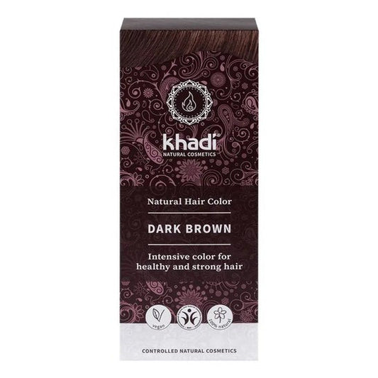 Khadi Tinte Castaño Oscuro 100% Vegetal 100 g