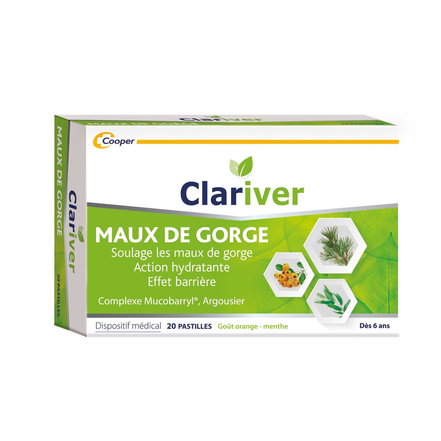 Clariver Dolor de Garganta 20 pastillas