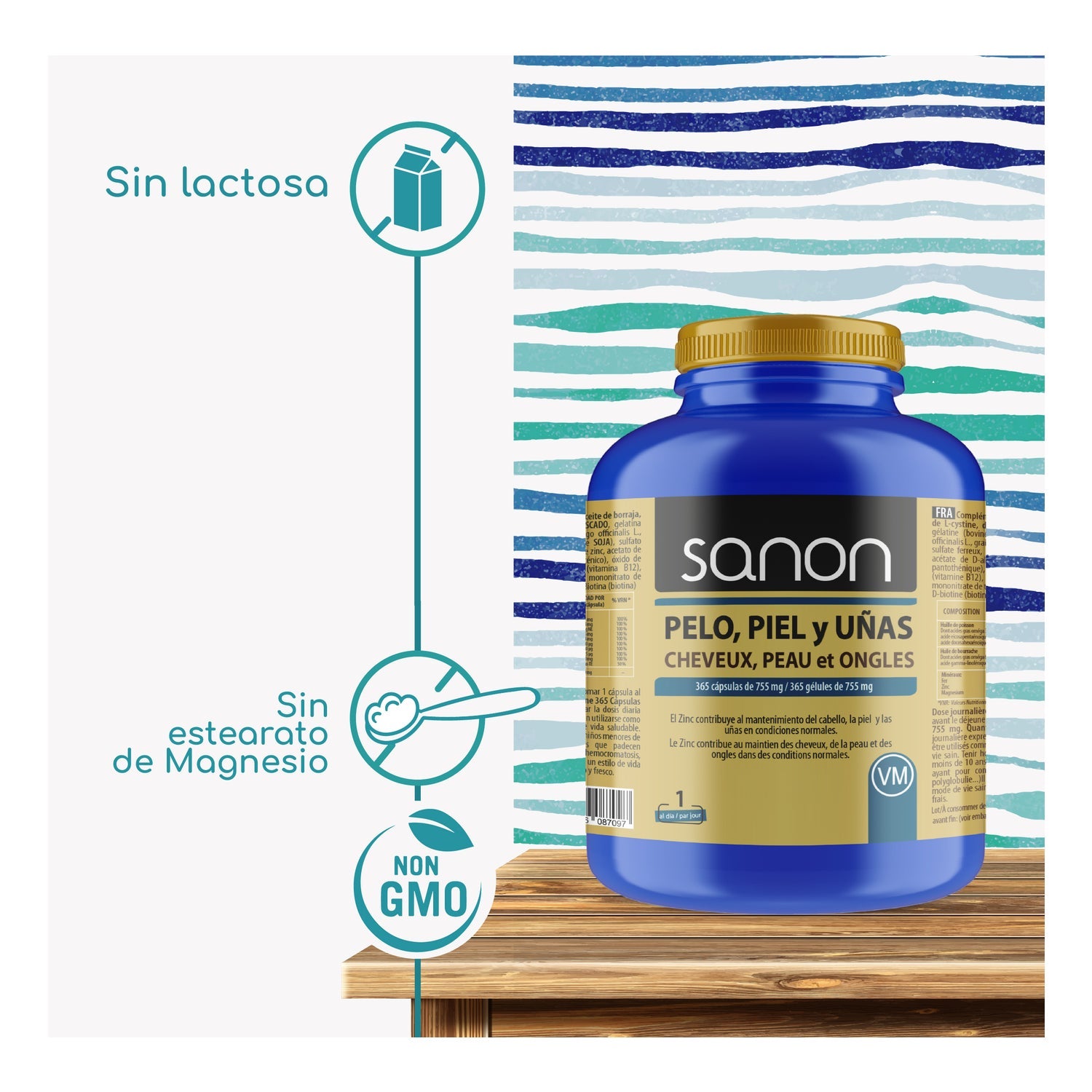 Sanon Pelo Piel y Uñas 365caps