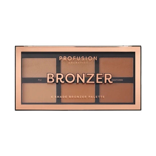 Profusion Cosmetics 6 Shade Bronzer Paleta 1ud