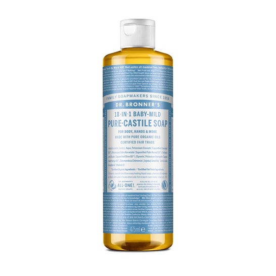 Dr Bronner's Jabón Neutro Líquido Bebé Bio 475ml