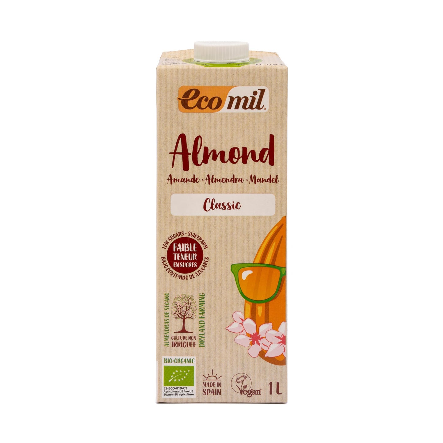 Ecomil Leche Ecológica de Almendra Clásica 1 L