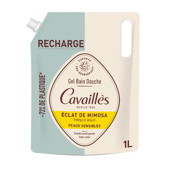 Cavaillès Gel de Ducha Éclat de Mimosa Eco-Recarga 1000 ml