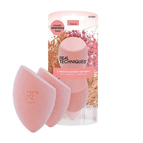 Real Techniques Kit Esponjas Miracle Powder 2 uds