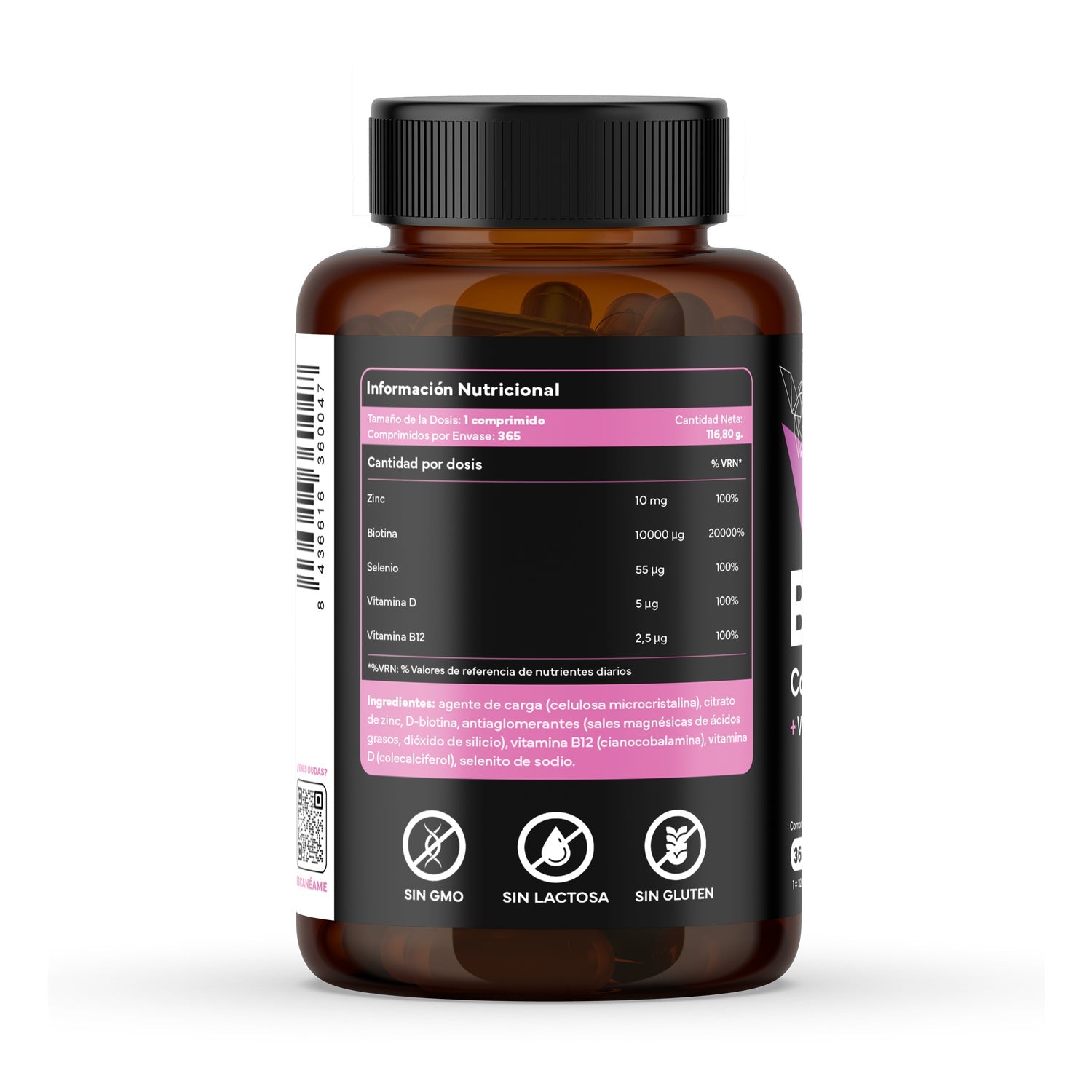Sevens Nutrition Biotina 10.000 mcg 365comp