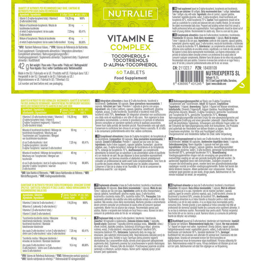 Nutralie Vitamina E Complex Tocotrienoles y Tocoferoles 60softgels