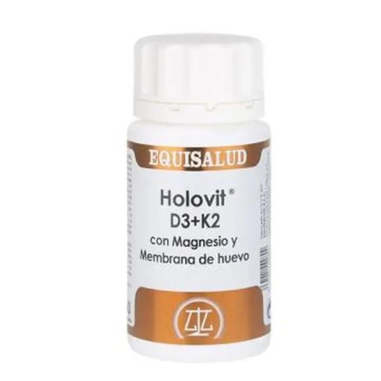 Holovit D3+K2 con Magnesio y Membrana de huevo 50caps