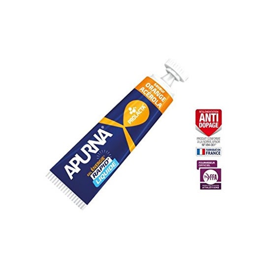 Apurna Gel Énergie Liquide Orange Acérola 35g