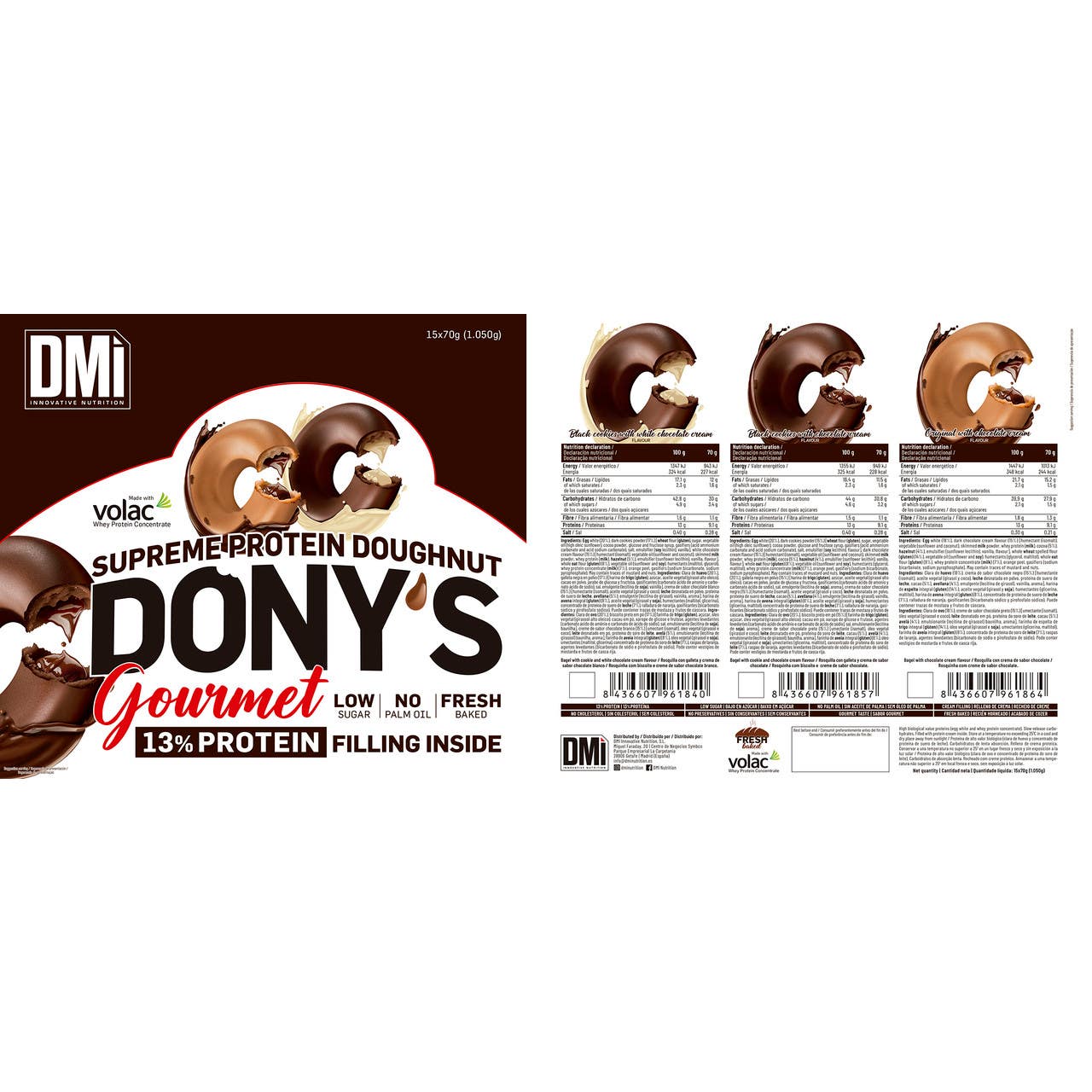 DMI Nutrition Dony'S Gourmet 13% Black Cookie White Choco Cr 70g