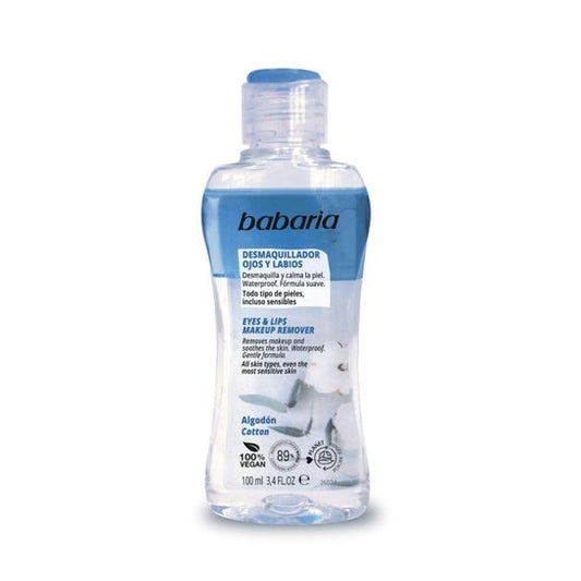 Babaria Desmaquillante de Ojos y Labios con Algodón 100ml