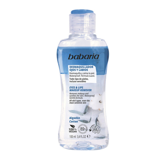Babaria Desmaquillante de Ojos y Labios con Algodón 100ml