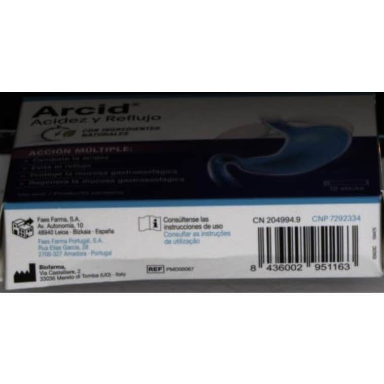 Arcid® Acidez y Reflujo 12uds