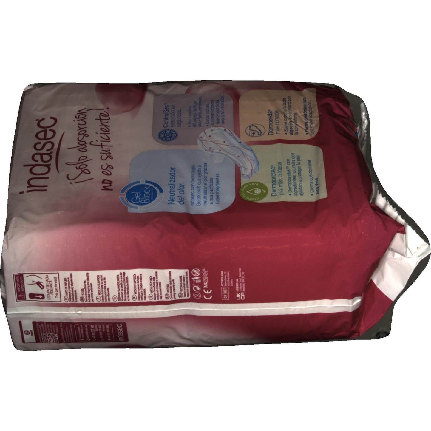Indasec Normal Compresa Perdidas Leves Bolsa 24 Compresas