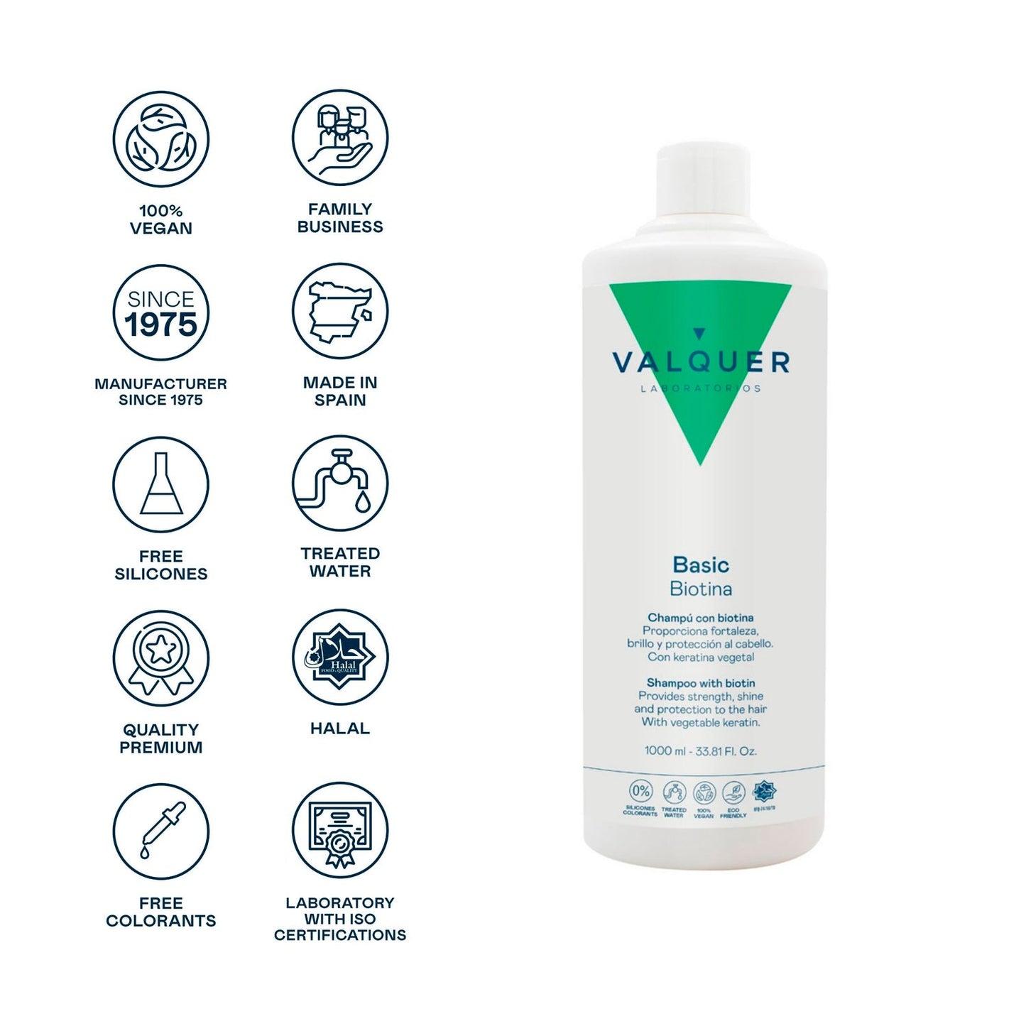 Valquer Champú con Biotina 1000ml