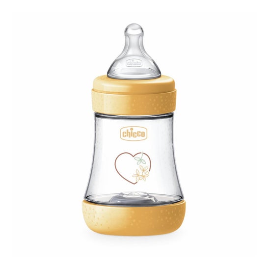 Chicco Biberão Perfect 5 Eco+ Silicone 150 ml Amarelo 1 Unidade
