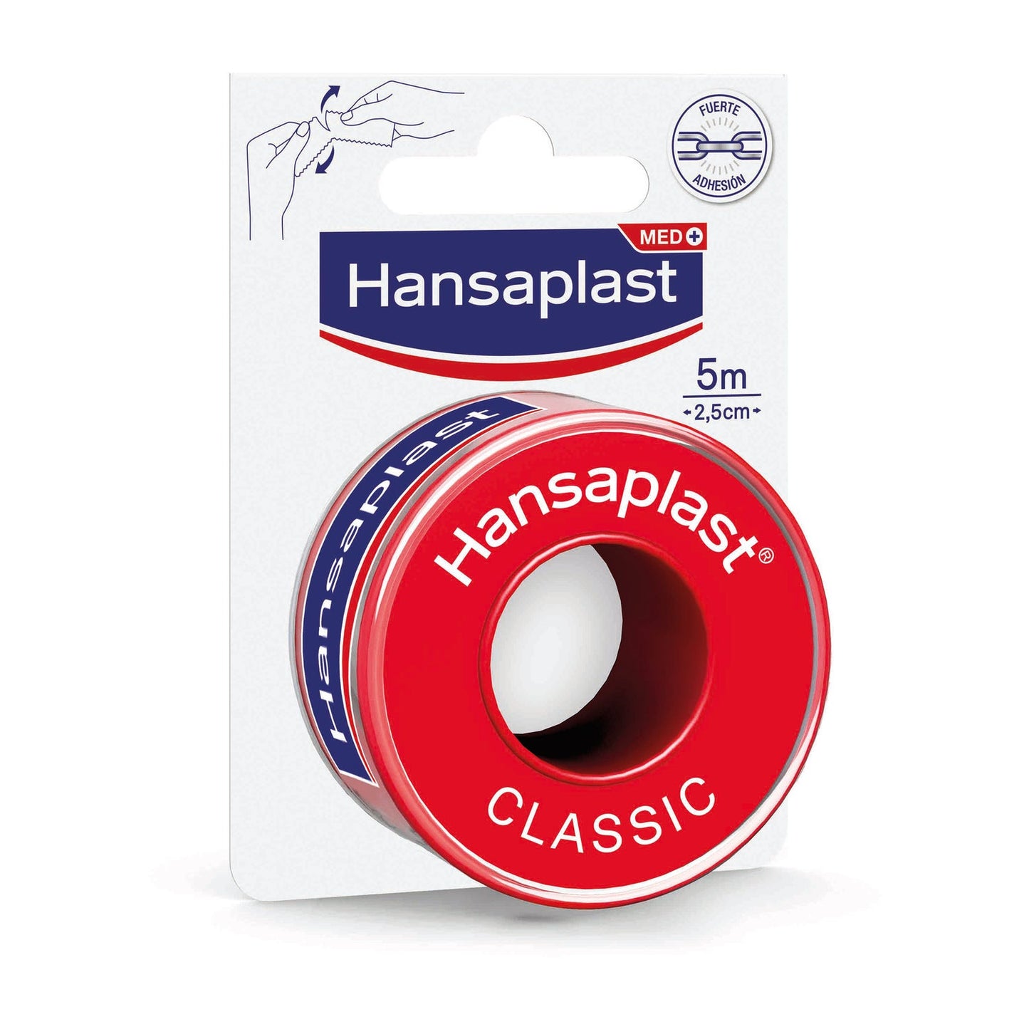 Hansaplast Med+ Classic Esparadrapo 5m x 2,5cm