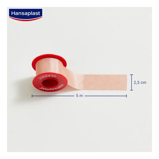 Hansaplast Med+ Classic Esparadrapo 5m x 2,5cm