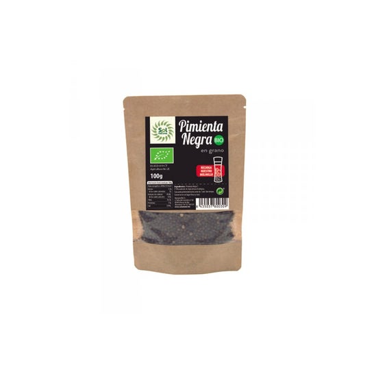 Sol Natural Pimienta Nega En Grano Bio 100 g