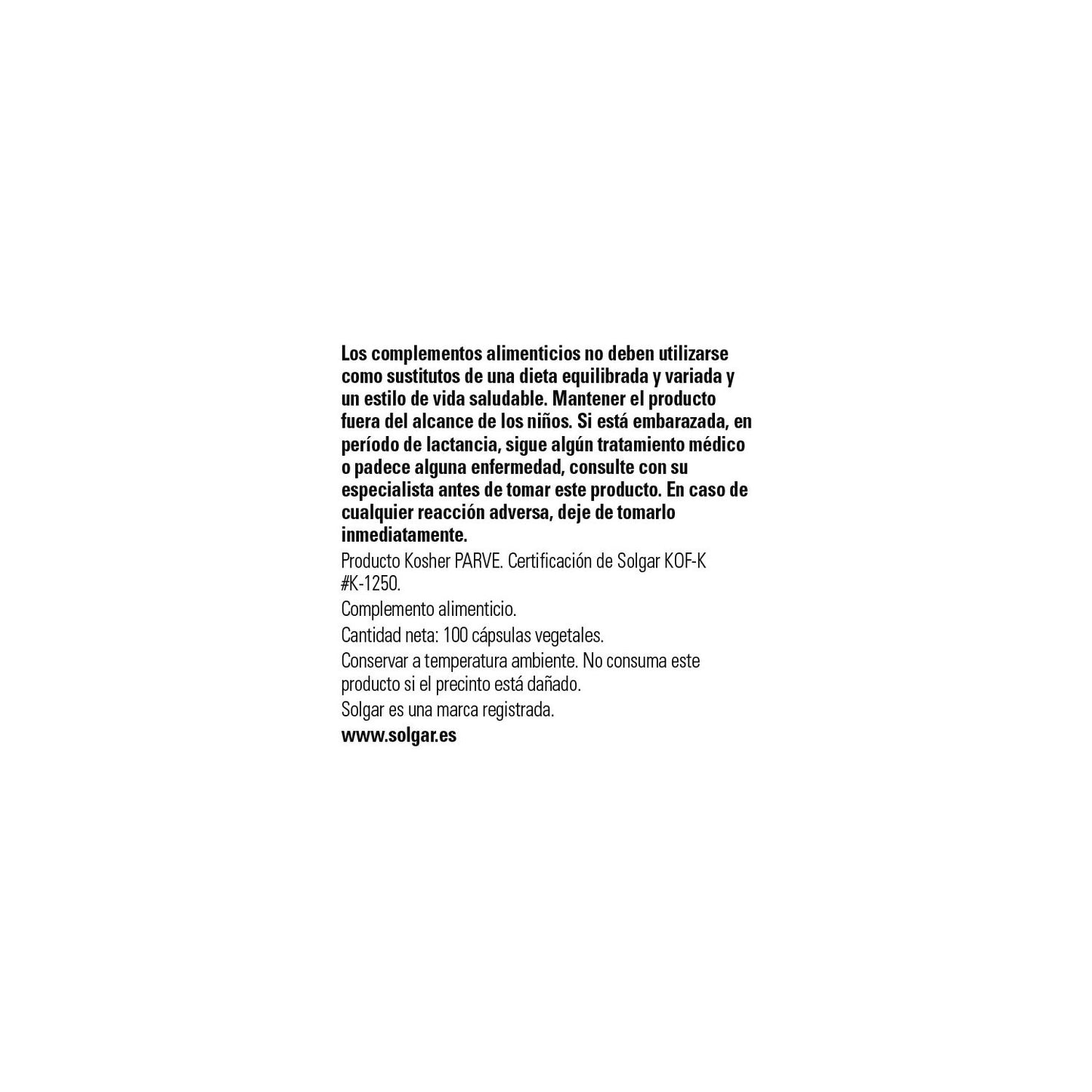 Solgar Colina 350mg 100vcaps