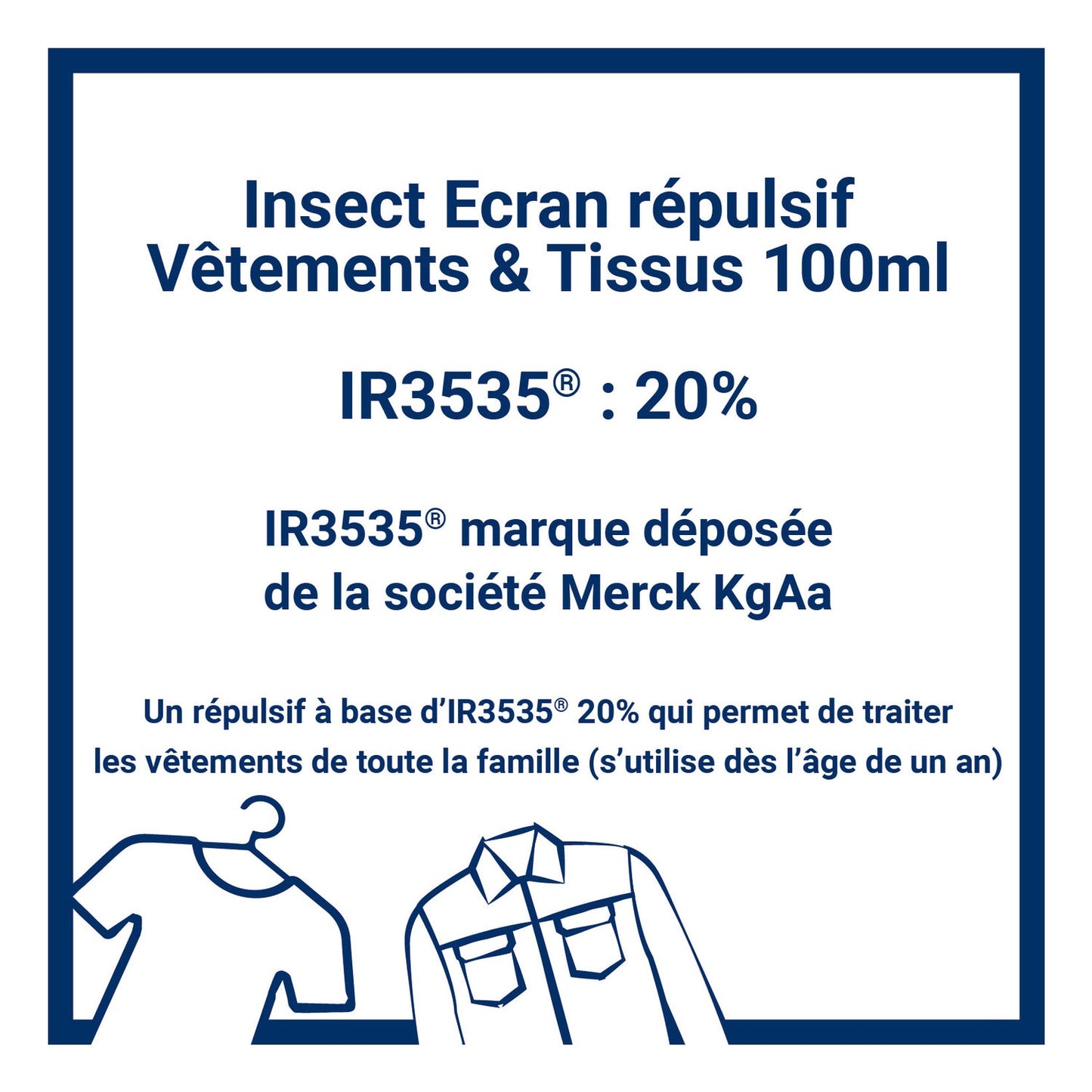 Insect Écran Spray Repelente para Ropa y Telas 100ml