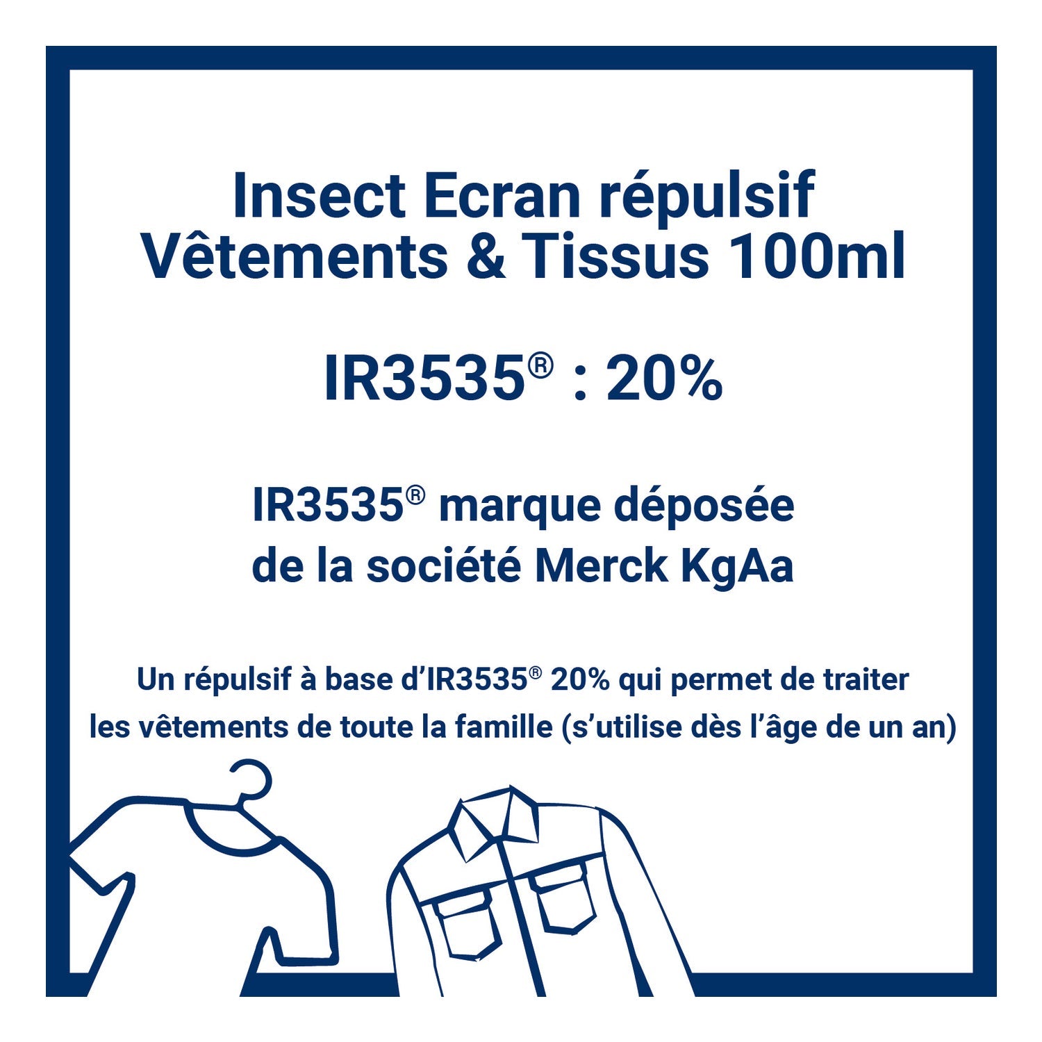 Insect Écran Spray Repelente para Ropa y Telas 100ml