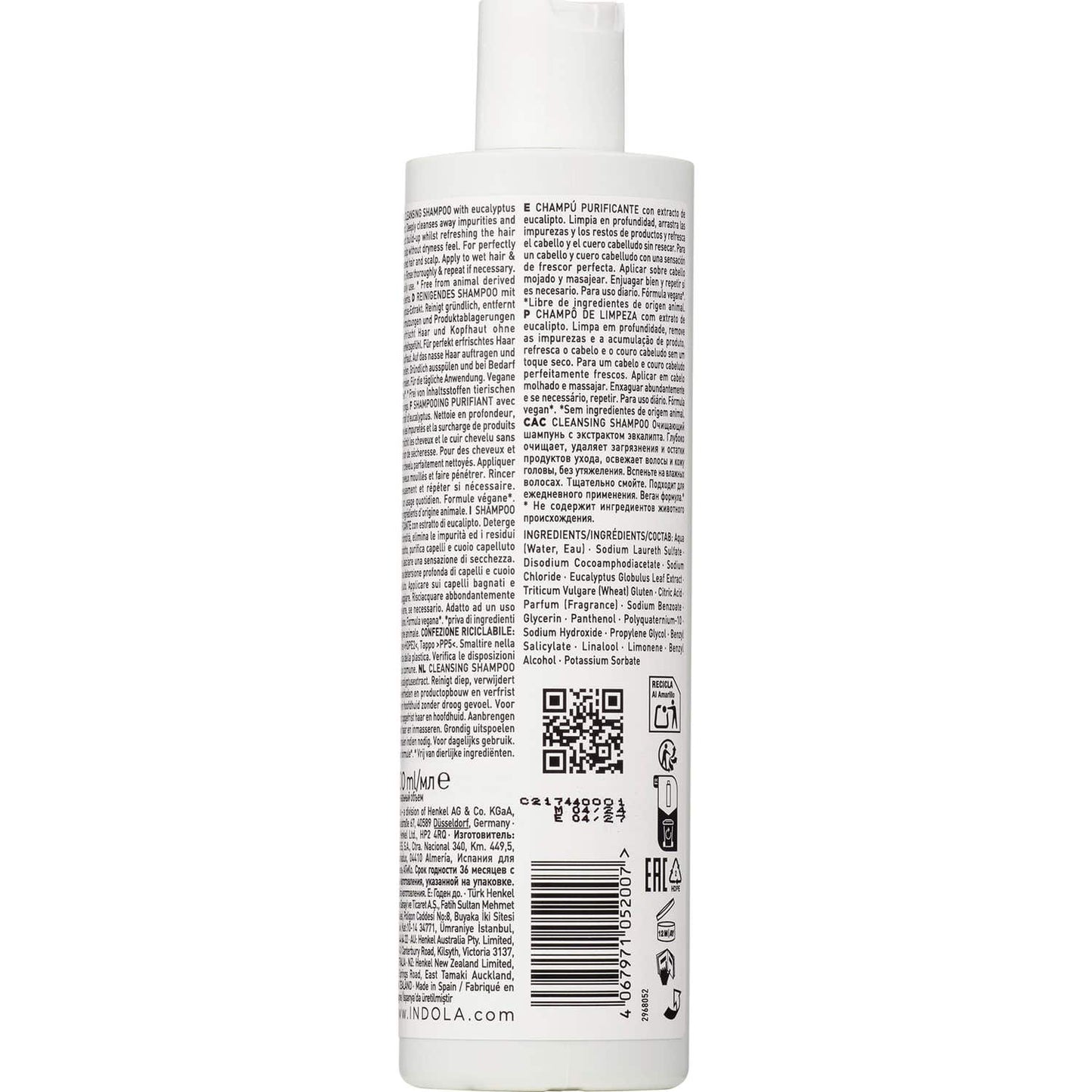 Indola Champú detox purificante para cuero cabelludo graso 300ml