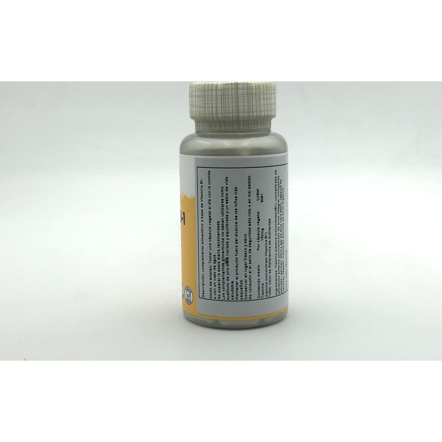 Solaray Vitamina B1 100mg 100 Caps