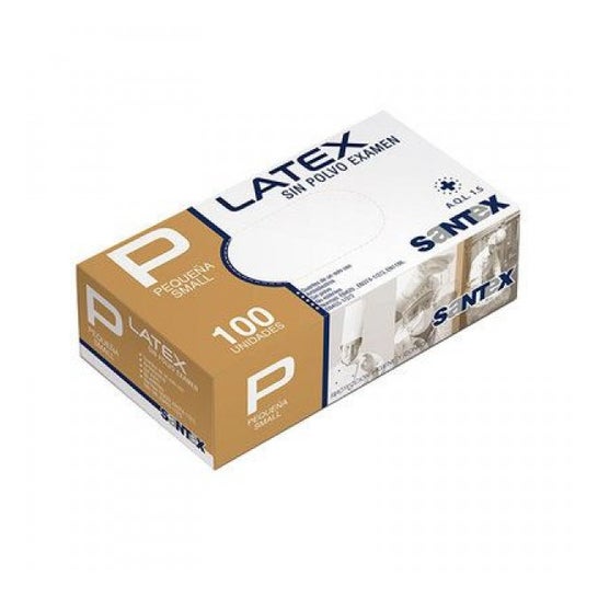 Santex Guantes Latex Sin Polvo Pequeños 100 uds