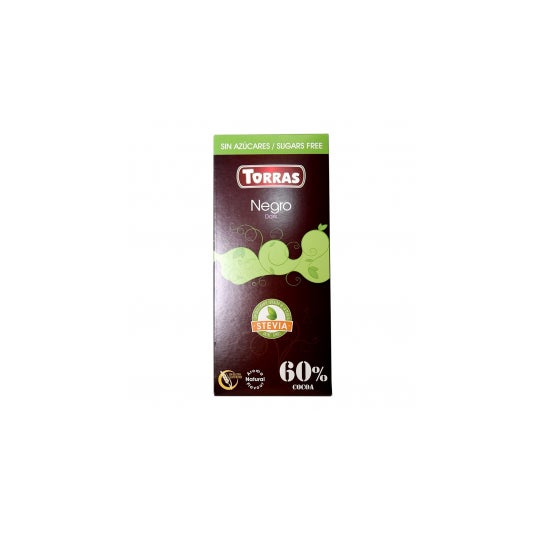 Torras Black Chocolate 60% Com Stevia 100g