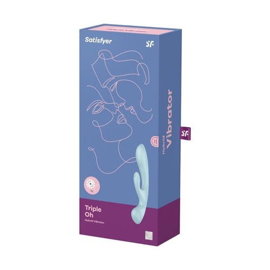 Satisfyer Triple Oh Vibrador Híbrido Azul 1ud